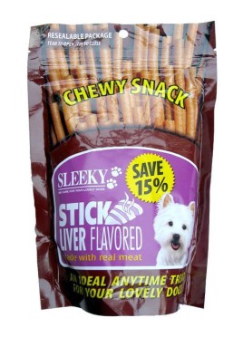 Sleeky Stick Liver Flavoured Chewy Snack For Dogs 175G